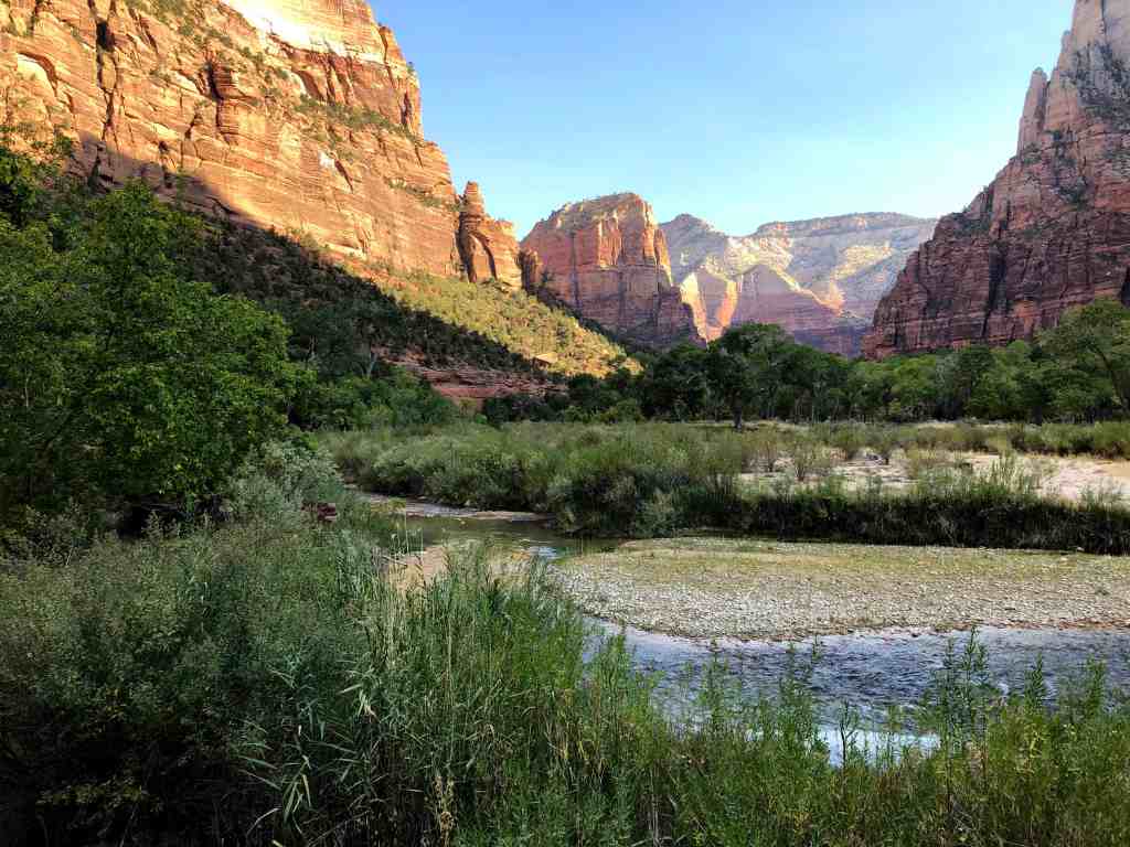 What to pack for Zion National Park - view of Zion National Park
