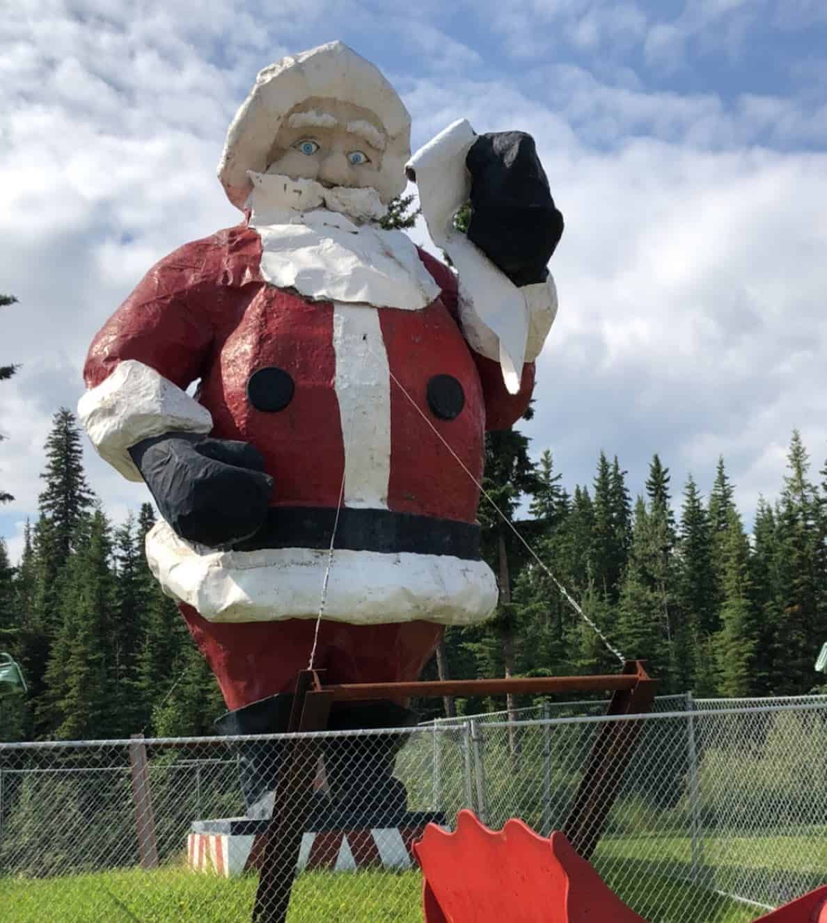 50 foot tall Santa statue in North Pole, Alaska