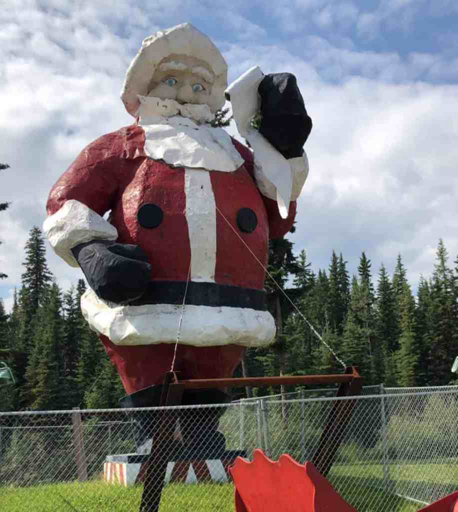 50 foot tall Santa statue in North Pole, Alaska