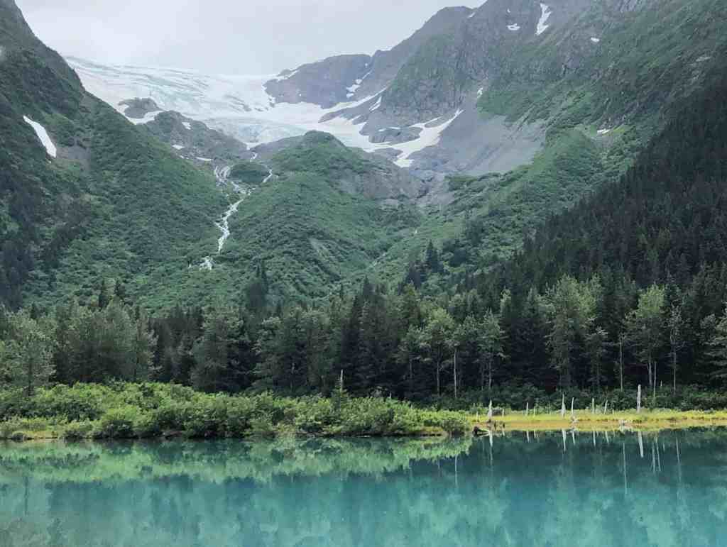 Alaska Road Trip Itinerary - Turnout on Portage Glacier Road