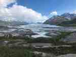 Where to see glaciers in Alaska - Matanuska, view from Glen Highway