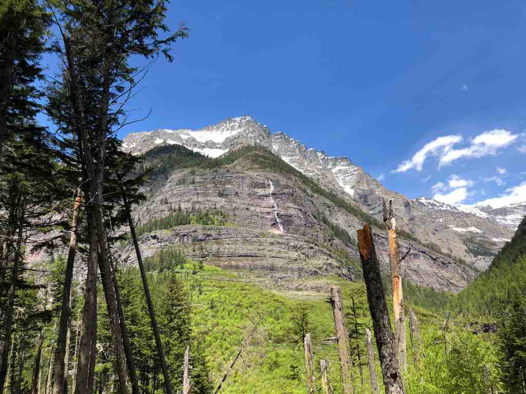 Waterfall in Glacier National Park