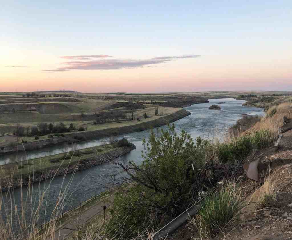 The Missouri River in Great Falls, Montana