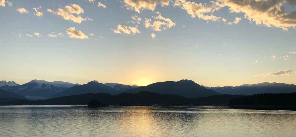 Sunrise on the Alaska Ferry