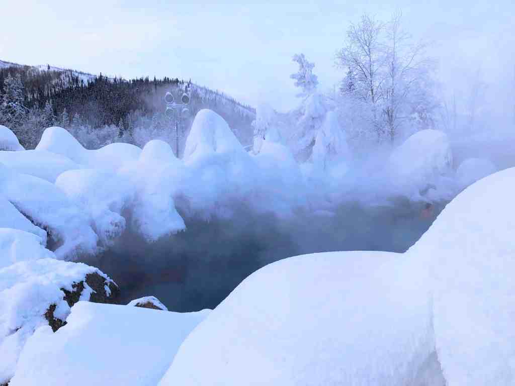 winter activities in Alaska
 - Chena Hot Springs