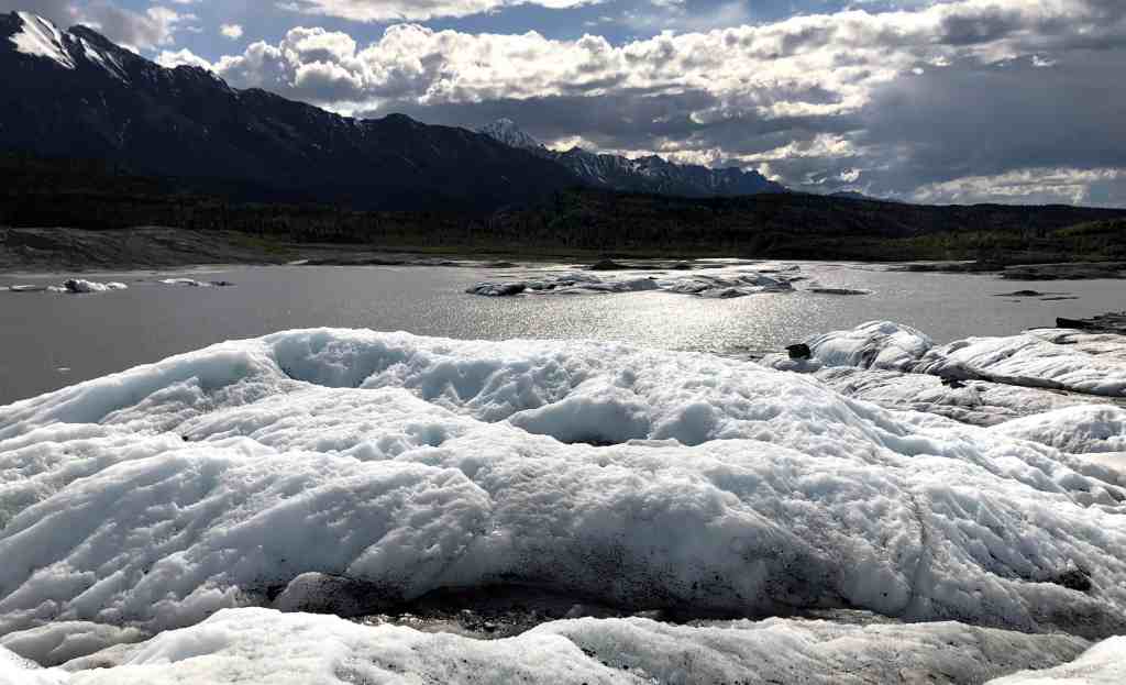 Hiking on top of Matanuska Glacier